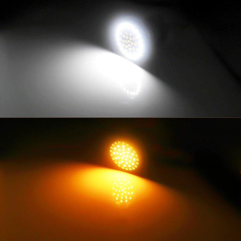 Switchback Amber/White & Rear Red LED Turn Signal Lights for Harley Davidson