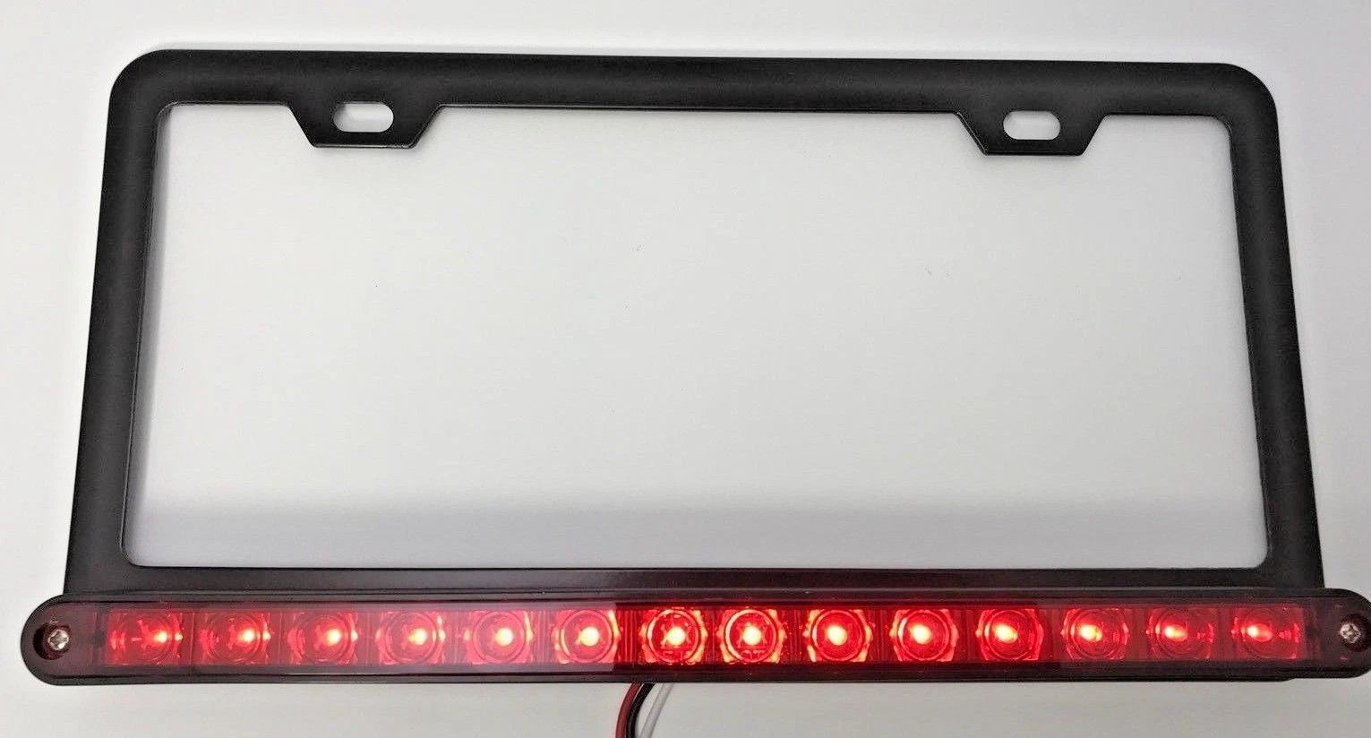 LED License Plate Frame Red Light with Third Brake Light for Metal Pickup (2007–2015)