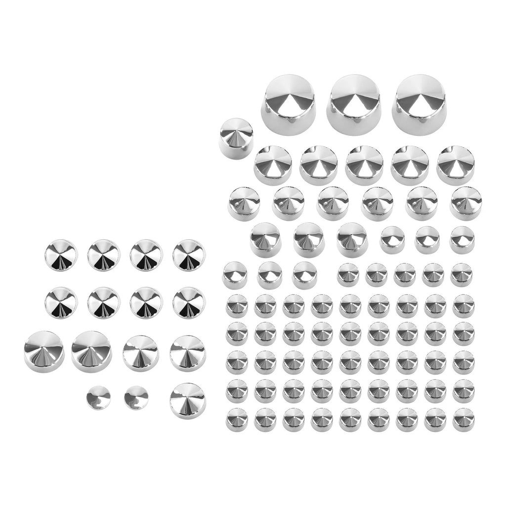 Chrome Bolt Toppers Caps for Harley Davidson Softail Twin Cam (1984–2006)