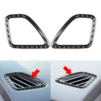 Carbon Black Dashboard Air Vent Outlet Cover Trim for Jeep Cherokee (14-23)