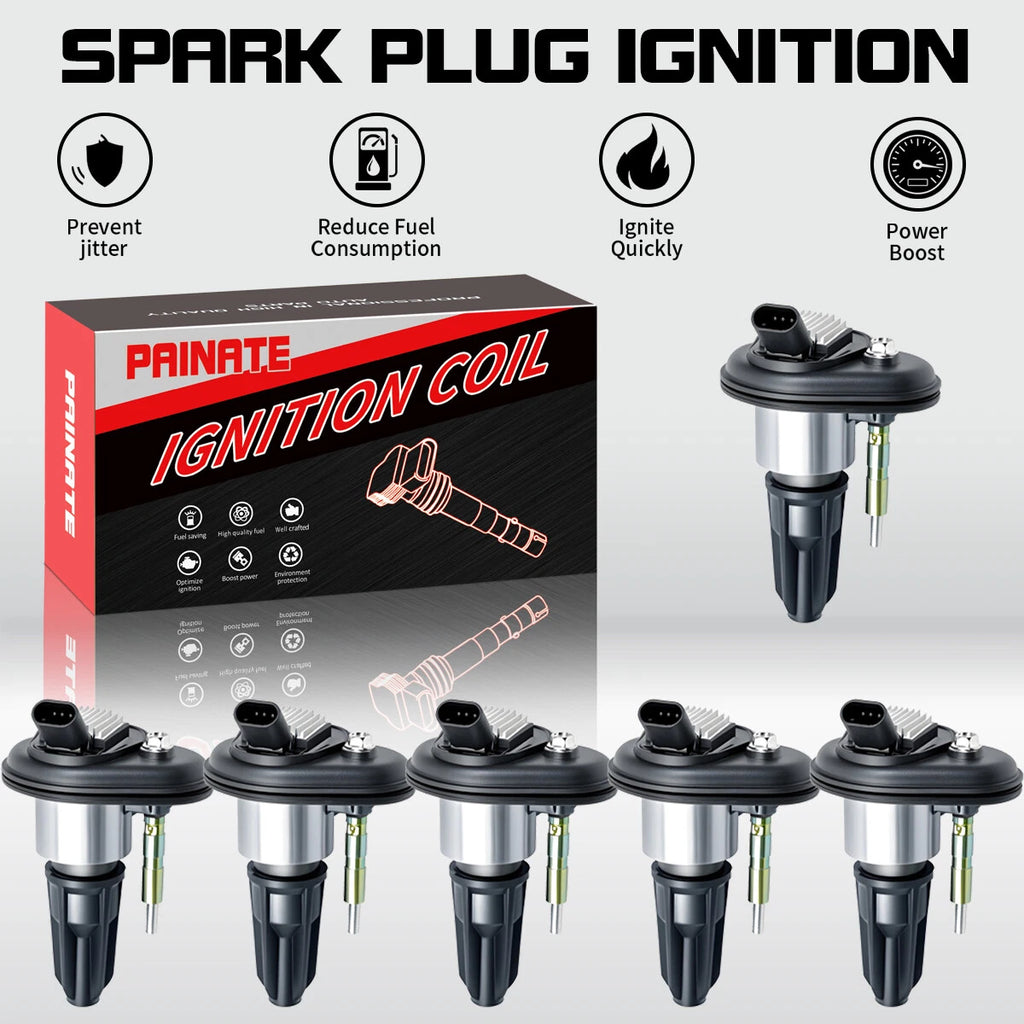 6X Ignition Coils for Chevy Trailblazer GMC Canyon Envoy (2002–2009) UF-303 C1395