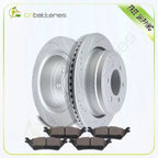 Set of 2 Rear Brake Rotors and Ceramic Pads for Ford F-150 (2014–2018)