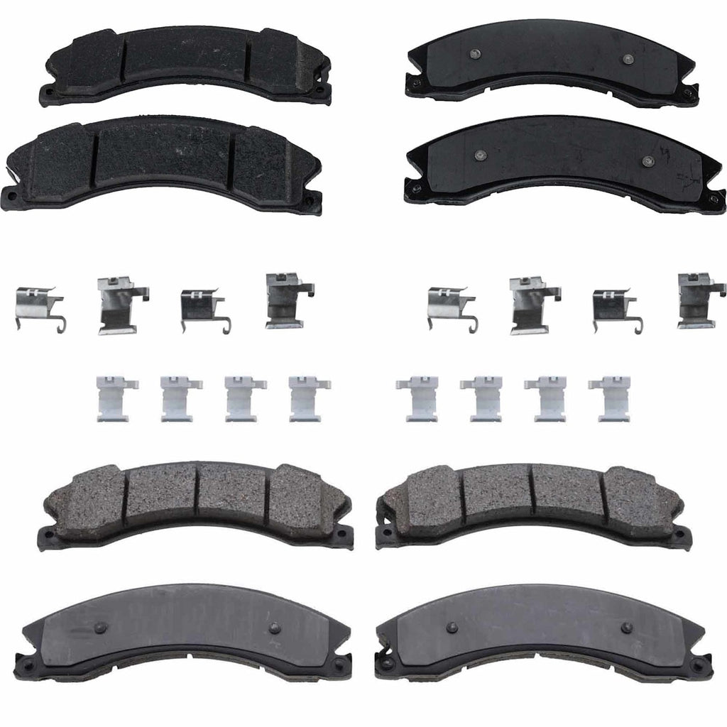 Set of 4 Semi-Metallic Brake Pads for Nissan Titan XD (2016–2021)