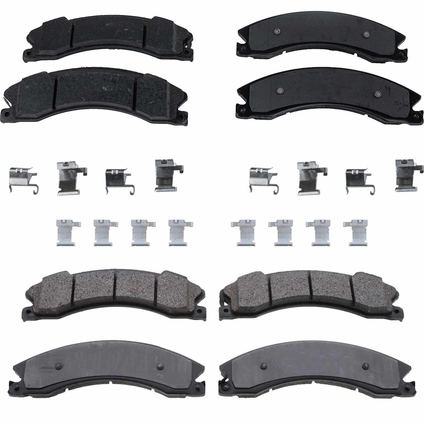 Set of 4 Semi-Metallic Brake Pads for Nissan Titan XD (2016–2021)