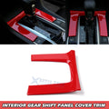 Glossy Red Gear Shift Box Overlay Frame Molding for Honda Civic (2016–2021)