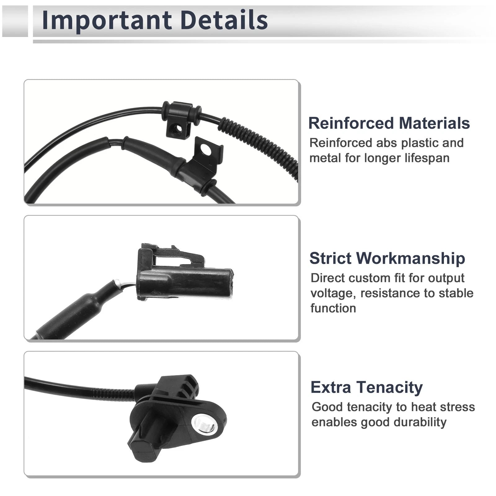 ABS Wheel Speed Sensor No. 598101H300 for Hyundai I30 (2007–2012)