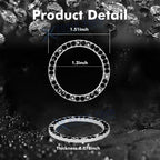 Rhinestone Engine Start Stop Button Ring Cover for Car (2020-2024)