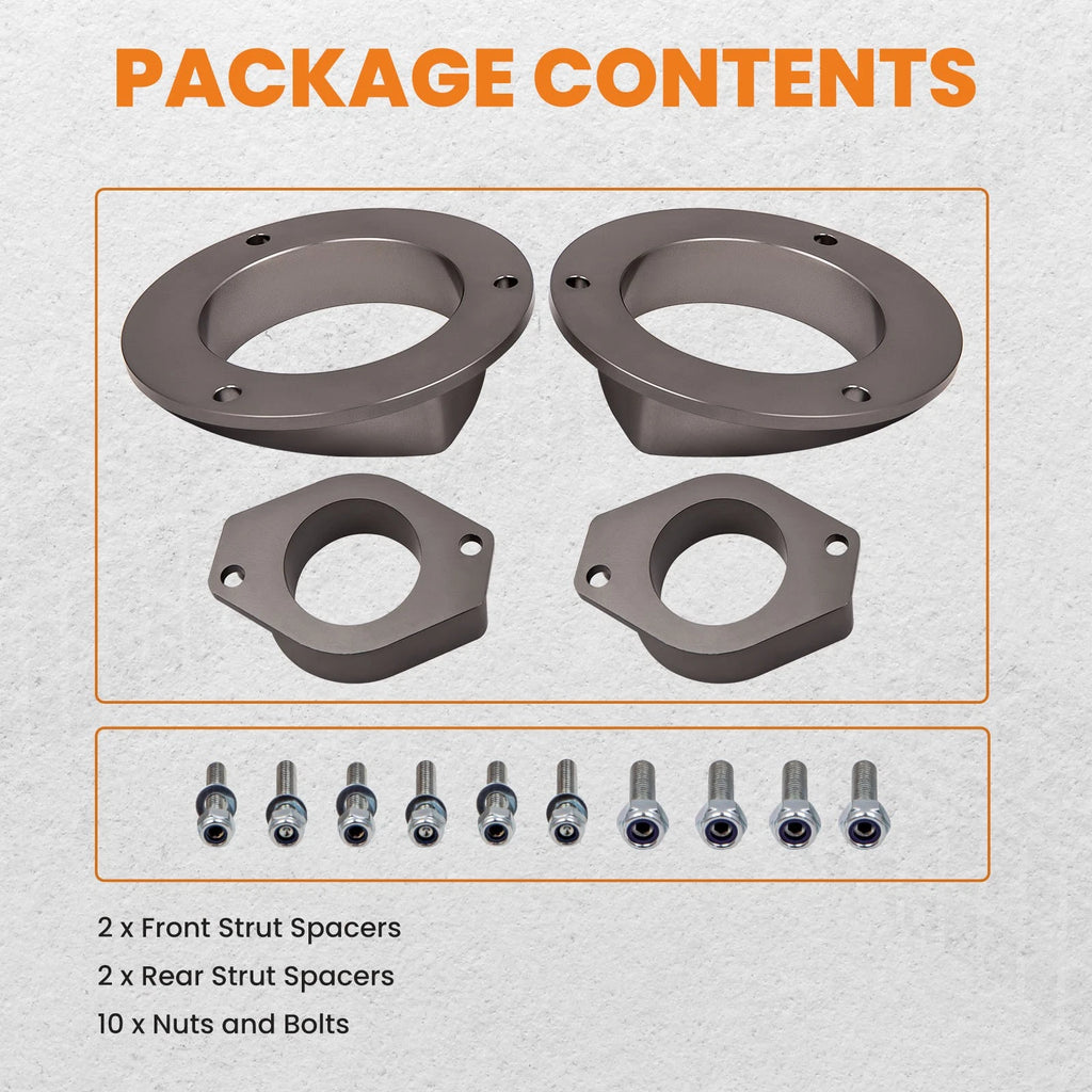 2 Inch Lift Kit for Subaru Outback & Legacy (2005-2009) Strut Spacers
