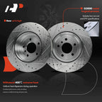 Rear Drilled Brake Rotors for BMW 330i 435i 335i 440i (2017–2019)