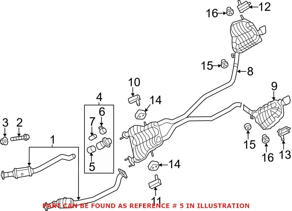 Exhaust Seal Ring for Dodge Grand Cherokee Jeep (68056529AA)