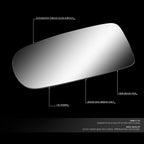 Left Side View Mirror Glass for Chevrolet Cavalier/Sunfire (1996–2005)