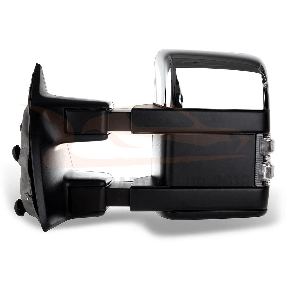 Set of 2 Power Heated Chrome Tow Mirrors for F250 Super Duty (1999–2007)