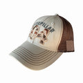 Caterpillar Hat for CAT Models (Since 1904) - Khaki/Brown Mesh Back