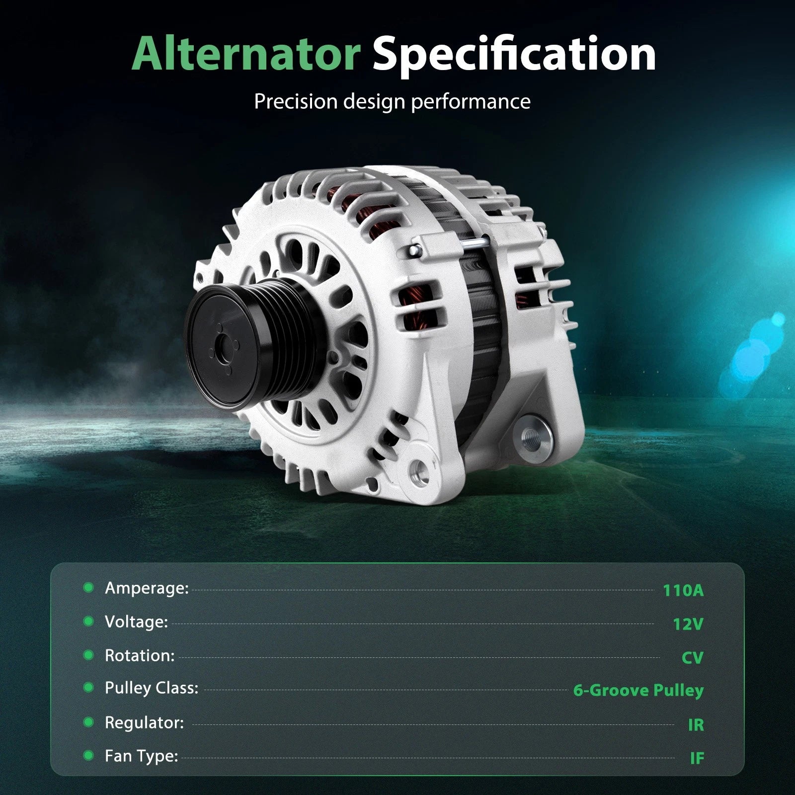 Alternator with Pulley for Nissan Altima (2002–2006)
