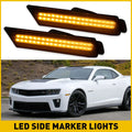 LED Side Marker Lights for Chevy Camaro (2010–2015) Smoked Amber
