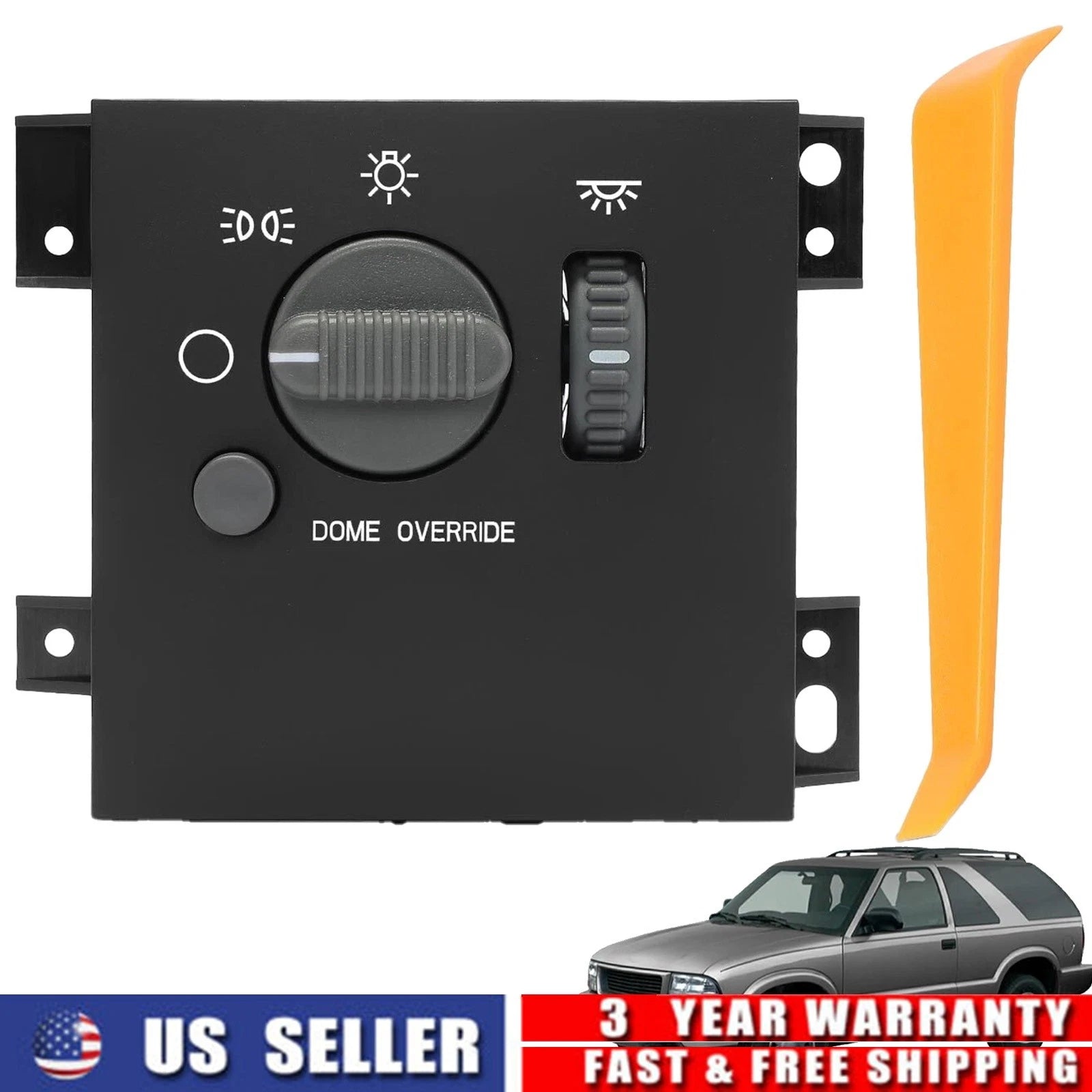 A-Premium Head Light Switch for Chevy Blazer S10 GMC Jimmy Sonoma Olds Bravada (1995–2005)