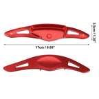 1 Pair Steering Wheel Paddle Shifters for Hyundai Elantra Sport (2017–2019) Aluminum Red
