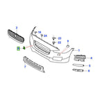 Plastic Front Bumper Tow Eye Cover for Jaguar XF (2016-2020)