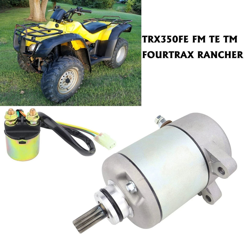 Starter with Relay for Honda TRX350TM FourTrax Rancher (2000–2006)