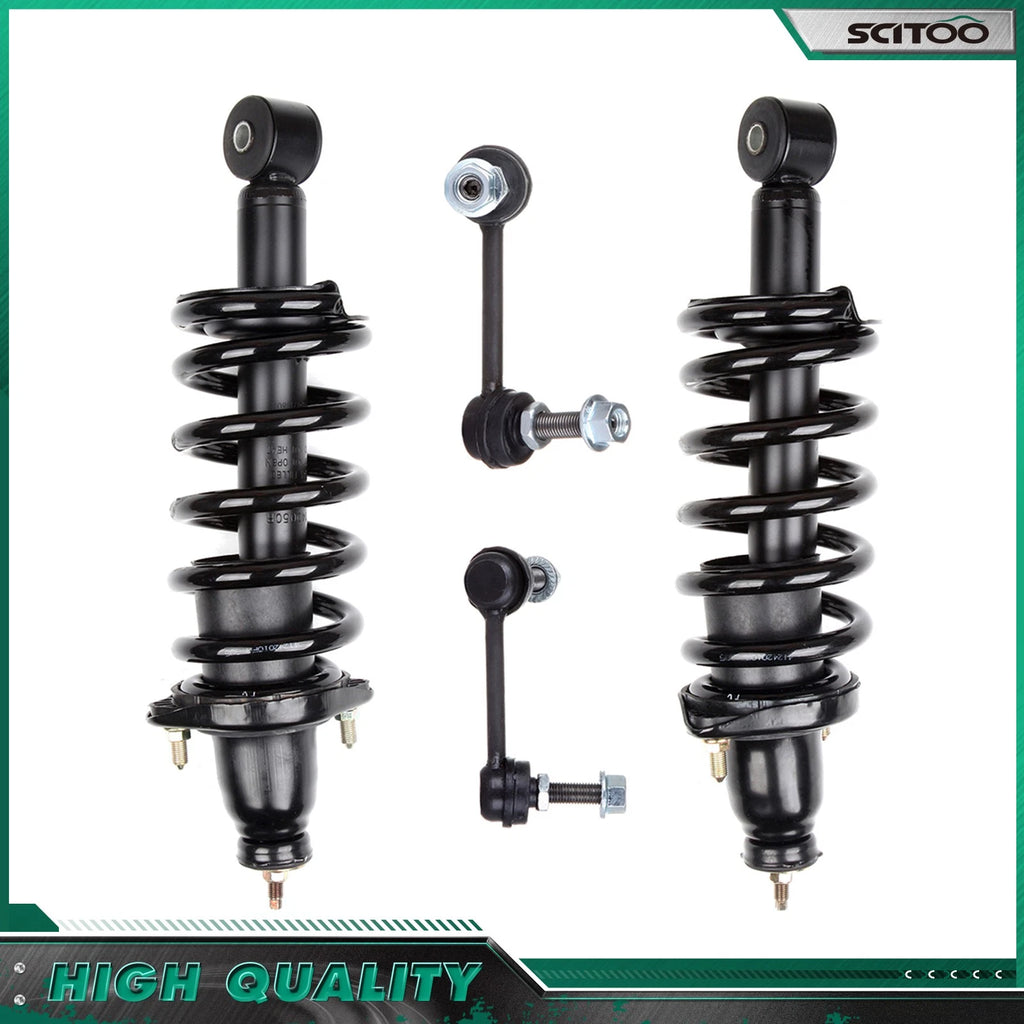 Set of 4 Rear Shocks Struts Coil Spring Sway Bar Link for Honda CR-V (2002–2006)