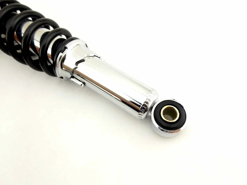 280mm JBS Black/Chrome Rear Shock Absorbers for Yamaha MX80 (1980-1982)