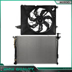 Radiator and Cooling Fan Kit for Hyundai Santa Fe (2010–2012) & Kia Sorento (2011–2015)