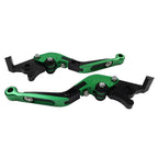 CNC Green Extendable Brake Clutch Levers for Ducati MONSTER (620-796)