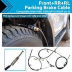 3X Rear Park Brake Cables for Toyota Hilux GGN25R KUN26R (2005–2015)