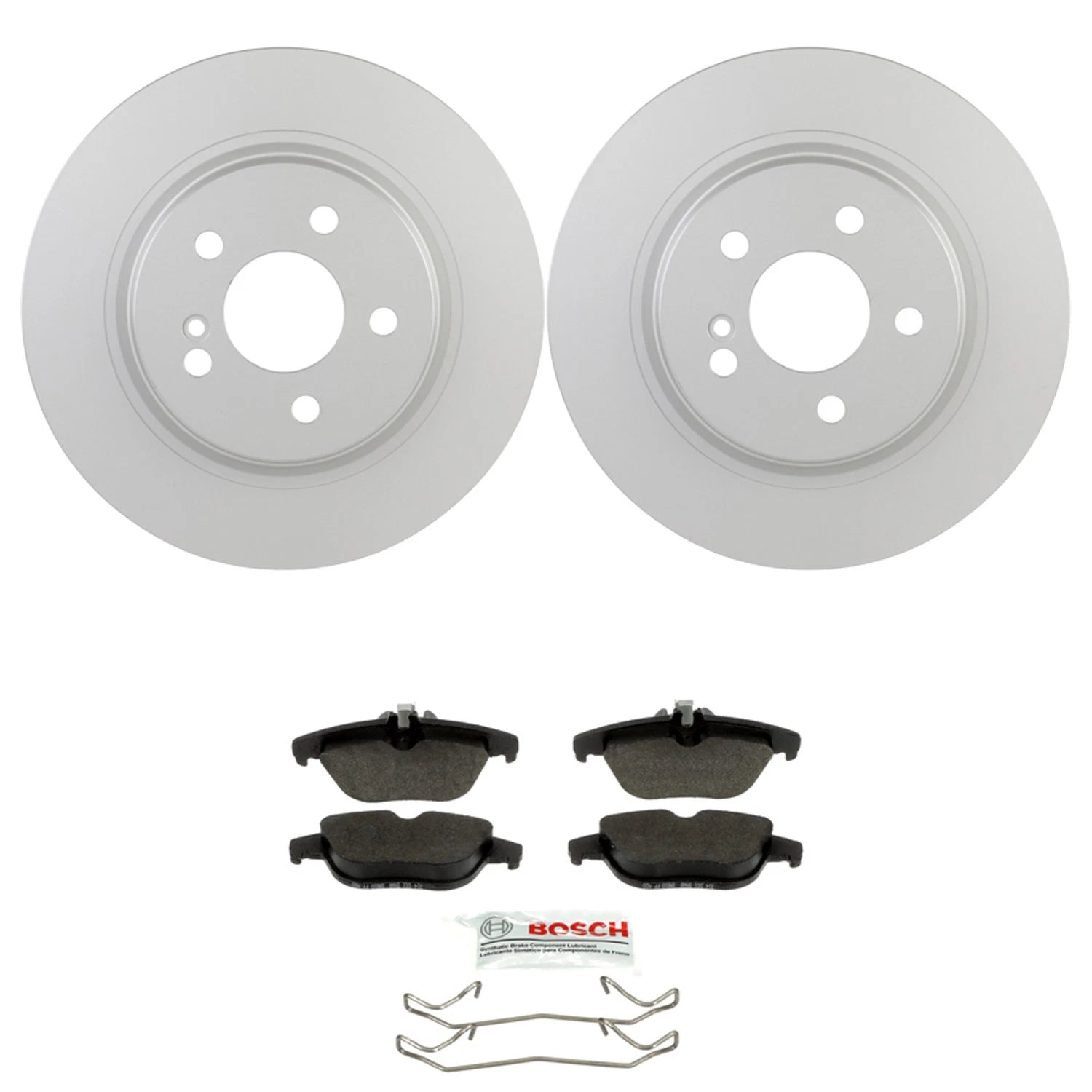 Bosch Rear Disc Brake Rotors & Ceramic Brake Pads Kit for C207 E350 W204 C300 (2010–2016)