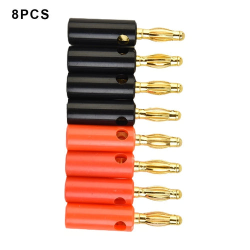 #4mm Banana Plug Male Connector for Audio Speaker Wire Cables