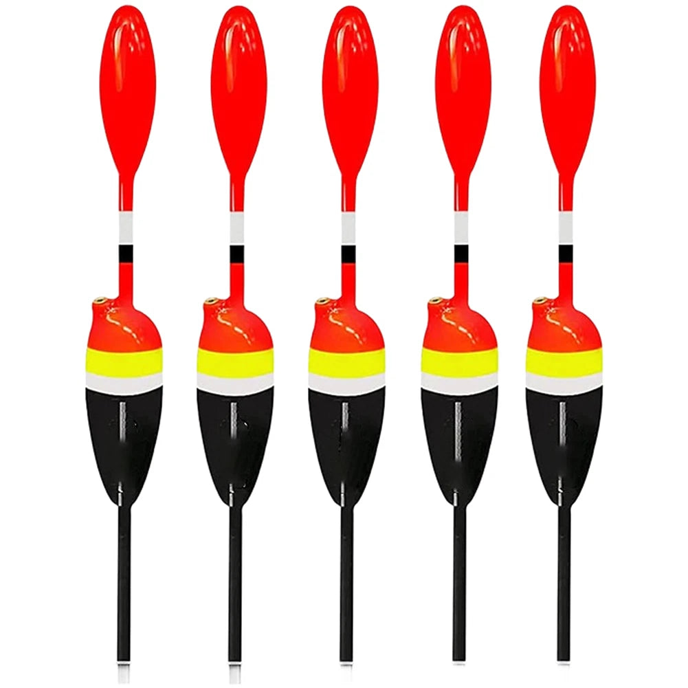 Set of 5 Vertical Fishing Floats for Sea Rod Applications