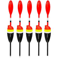Set of 5 Vertical Fishing Floats for Sea Rod Applications