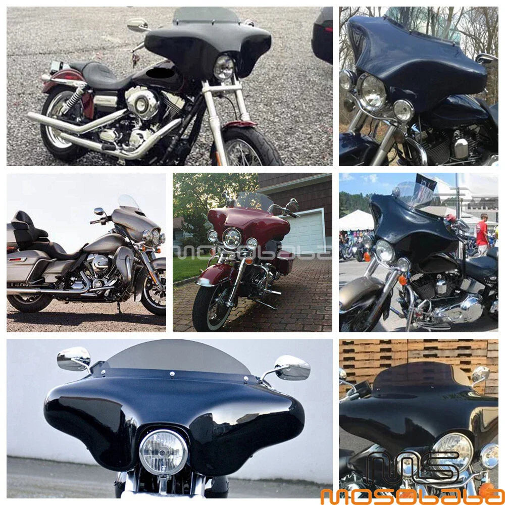 Batwing Headlight Fairing for Harley Softail Deluxe, Slim, Fat Boy (2005-2017)