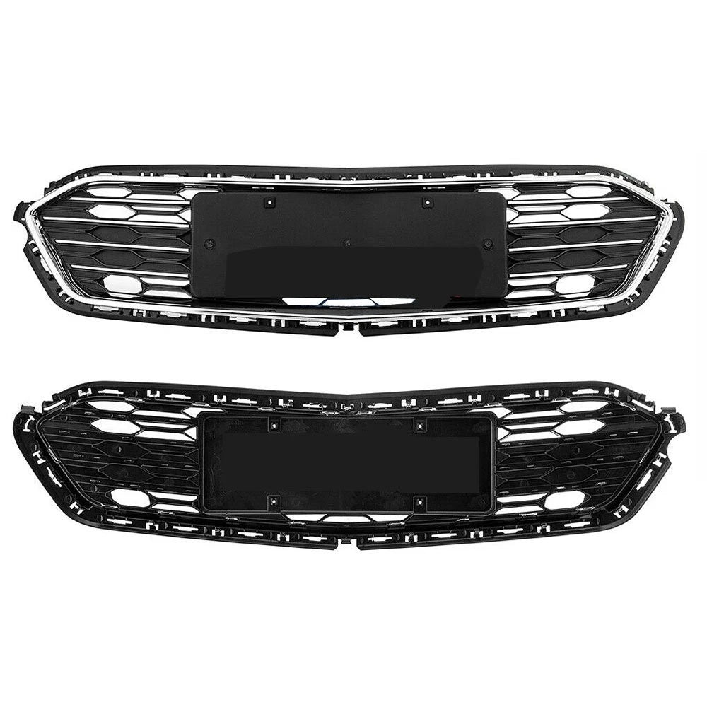 Front Upper Lower Grille & Bumper Cover for Chevy Cruze (2016–2018)