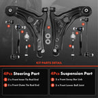 Set of 8 Front Control Arm Ball Joints for Chevy Aveo