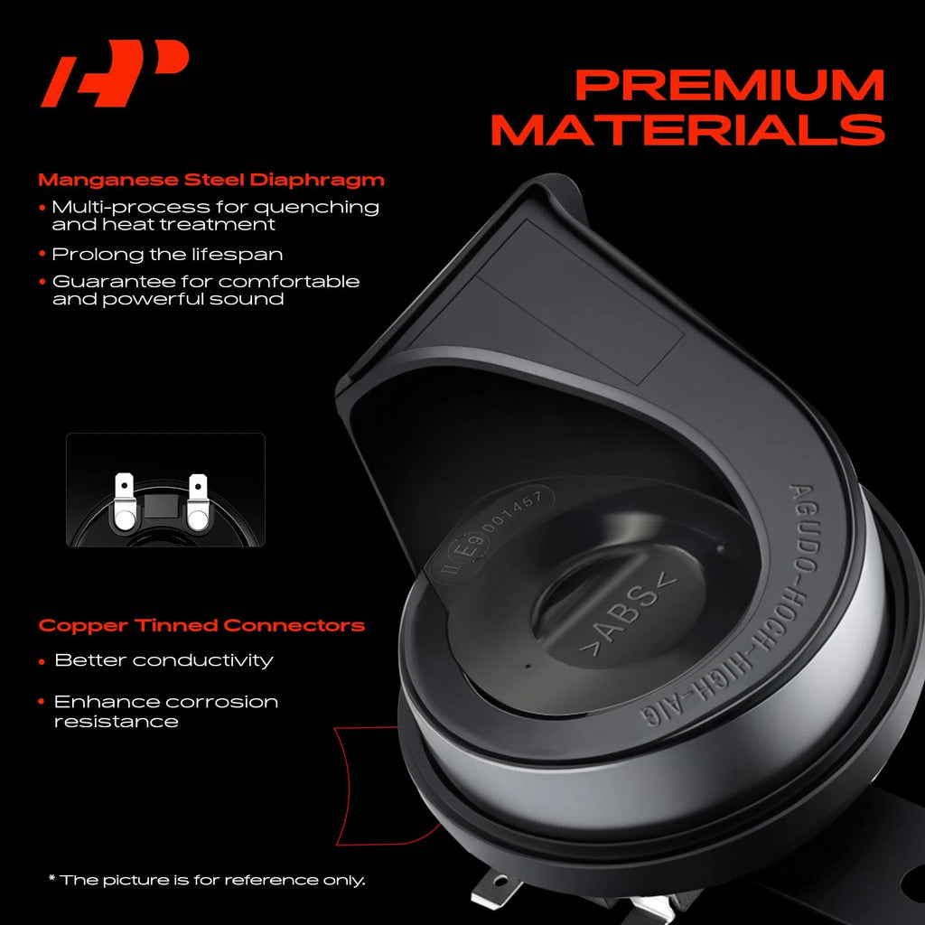 2X 80mm Metal Snail Horns for Chevrolet Malibu Cruze