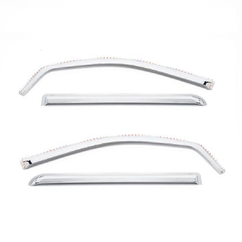 Chrome ABS Window Visor Set 4pc for 2014 GMC Sierra LD Crew Cab (2014–2014)