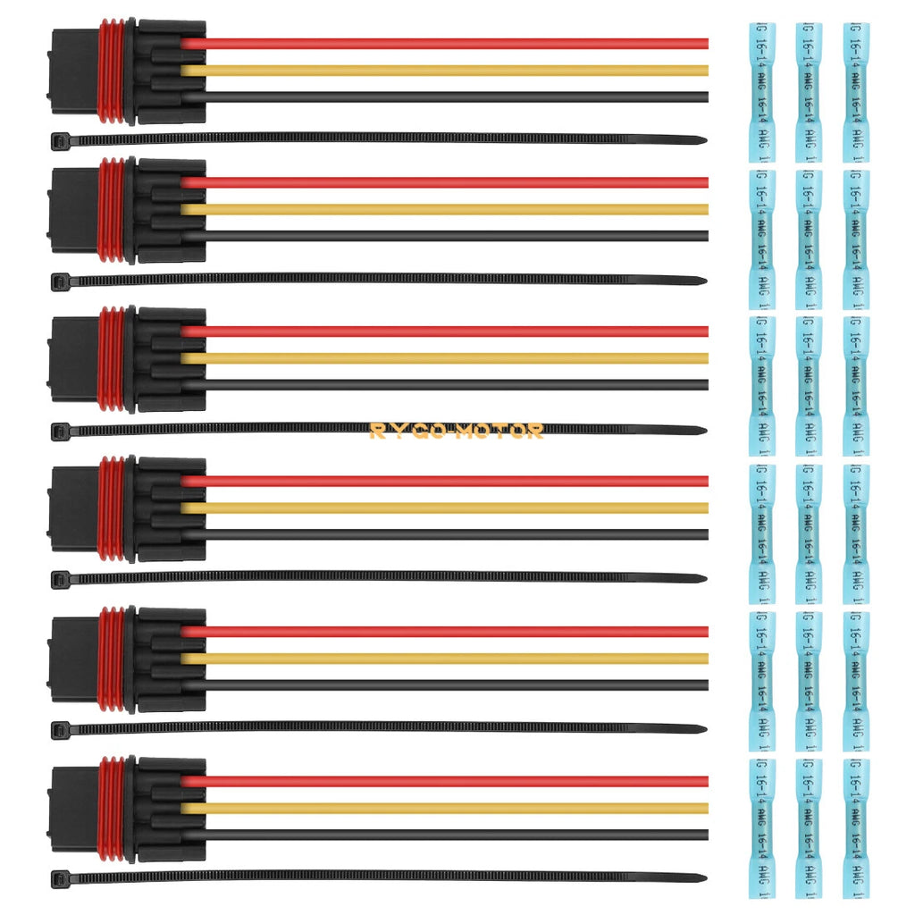 6X Pulse Power Bus Bar Plug Pigtail Connector for Polaris RZR PRO Ranger 1000 XP (2019–2023)