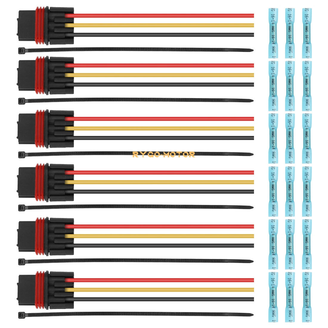 6X Pulse Power Bus Bar Plug Pigtail Connector for Polaris RZR PRO Ranger 1000 XP (2019–2023)