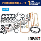 Set of 4 Full Gasket Set Kit for Isuzu 4JK1 4JK1T Diesel Engine