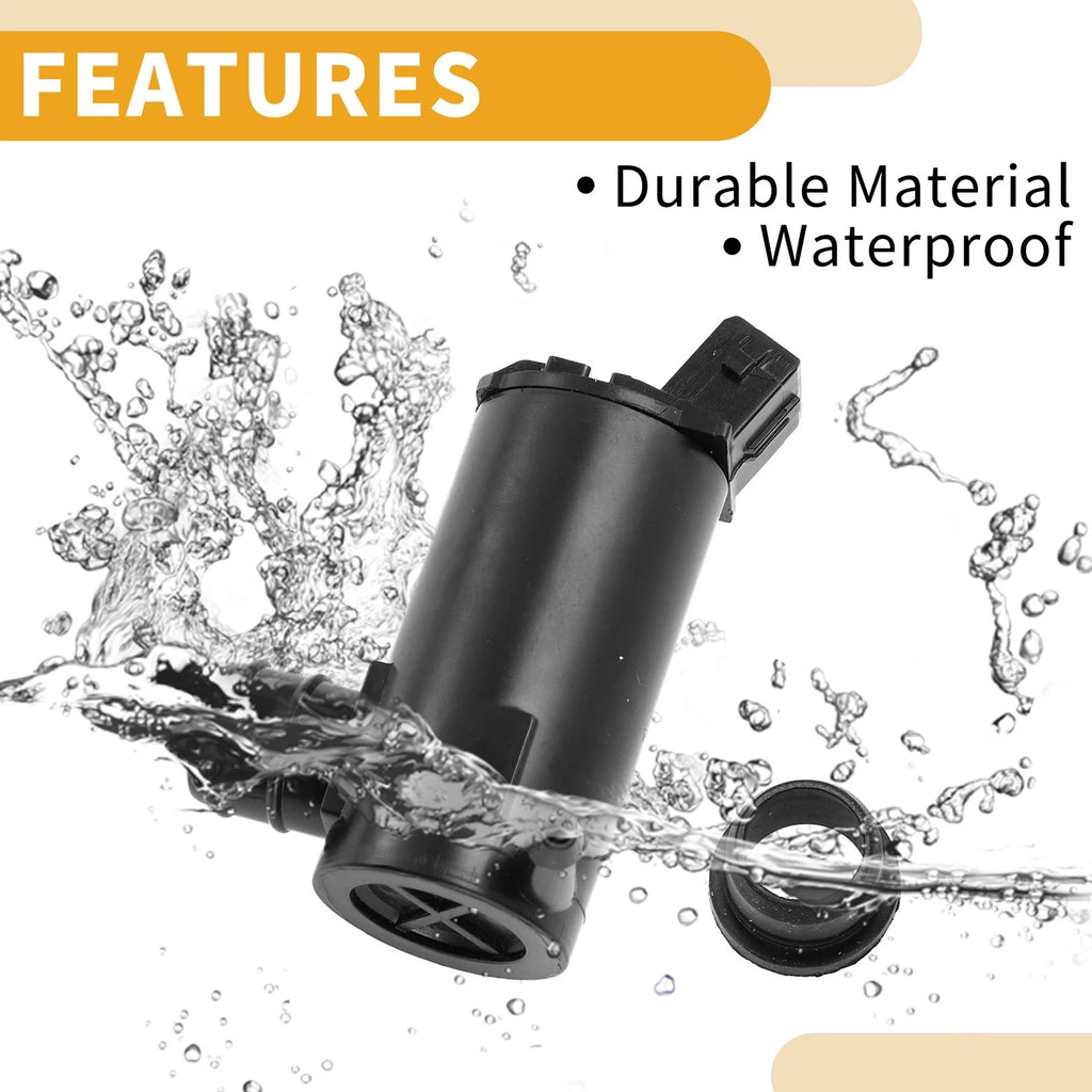 Windshield Washer Pump w/ Grommet for Ford F-150 (No. 6F9Z17664A)