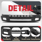 Front Bumper Face Bar for Toyota Tundra (2000–2006) Black Steel