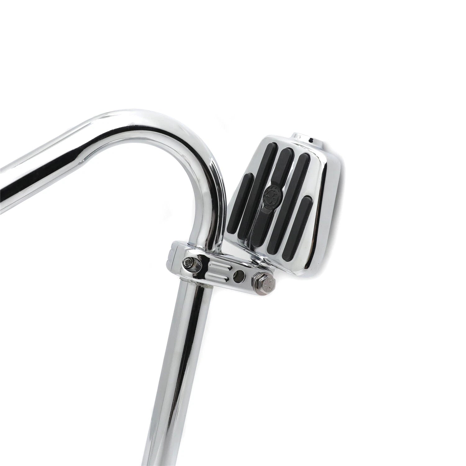 Chrome 1 1/4" Gear Skull Foot Peg Footrest w/ P-Clamp Kit for Harley Sportster