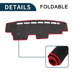 Dashboard Cover Mat for Honda N-VAN JJ1 JJ2 (2018–Present) Black Red