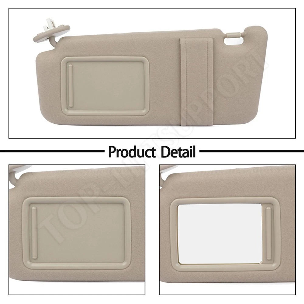 Sun Visor Set for Toyota Venza (2009–2016) Beige
