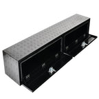 Topsider Truck Box for (88"x16"x13", Black, Aluminum)