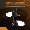 Side Mirror Pair for Toyota Corolla (2014–2019) TO1320293 TO1321293 Black