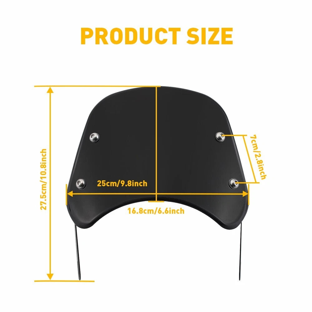 5-7" Motorcycle Front Flyscreen Windshield for Harley Davidson