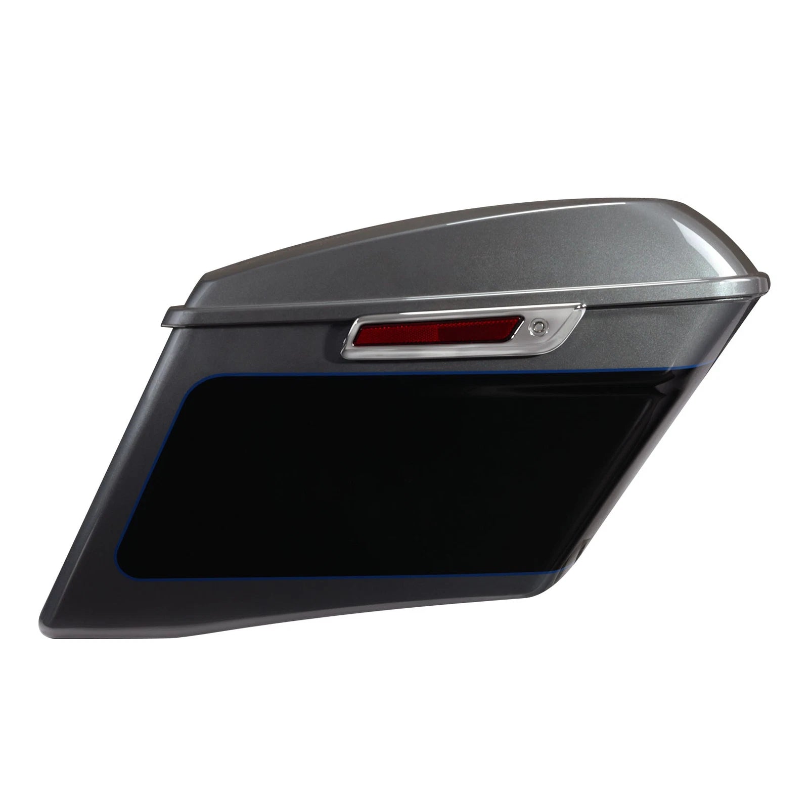 4" Saddlebags for Harley Touring (2014–Present) Gauntlet Gray Metallic/Vivid Black