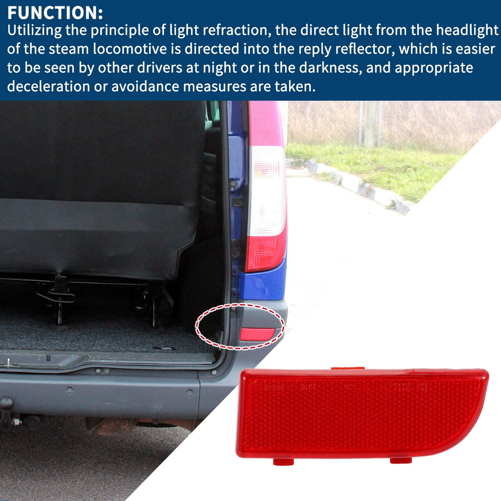 Bumper Reflector for Mercedes-Benz Vito Viano W639 (2003–2014) Rear Right